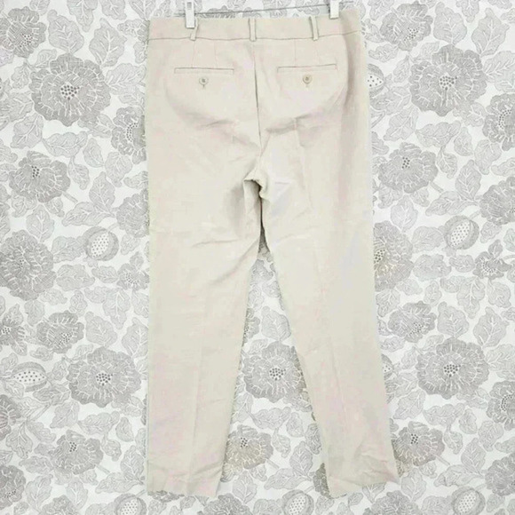 Talbots Newport Women's Dress Pants Straight Leg Size 8 Beige 2070 - Picture 2 of 8